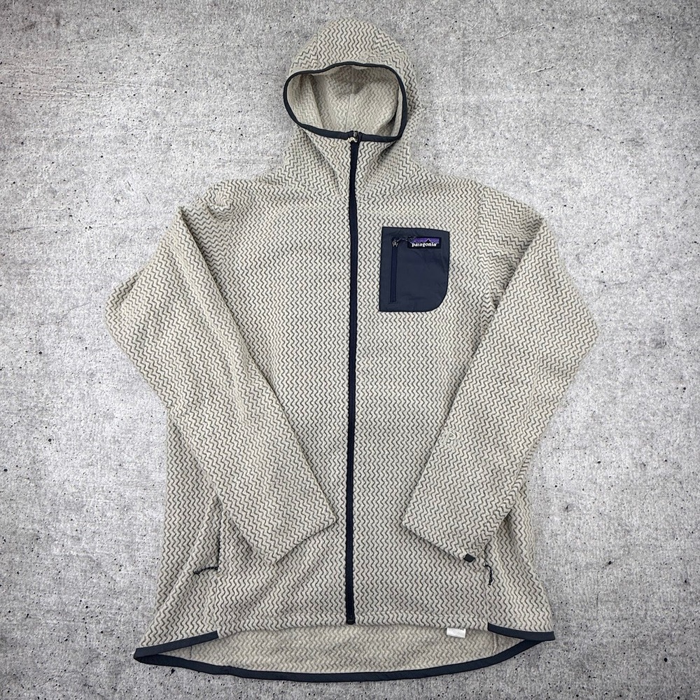 Patagonia R1® Air Full-Zip Hoody Wool White Cream Womens XL STY40260fa24